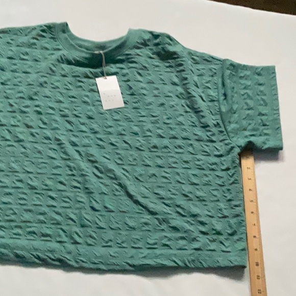 a new Day women’s short sleeve crew Neck Boxy Quilted texture tee size XXL - Picture 6 of 7